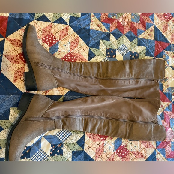 TOP Moda Over the Knee Tan Boots - Picture 3 of 9